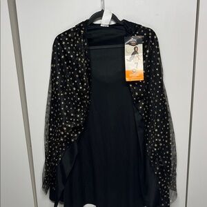 Black Starry Witch Cape Costume